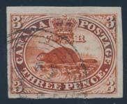 ... Unitrade $2,000 23 #4 1857 3d red Beaver on Registered Folded Letter, a 4 margin copy with 4-ring #18 tied to cover