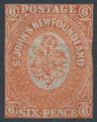 ...unitrade $15,000 797 ** #15A 1861 1d violet brown Heraldic, mint with full original never hinged gum.
