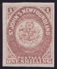 ...unitrade $240 805 * #21 1861 6½d rose Heraldic, mint with full original gum, hinged in sheet margin only.