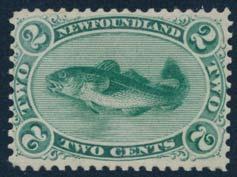 ... Unitrade $120 808 ** #23 1861 1sh rose Heraldic, mint with full original never hinged gum. Large margins and very fi ne.