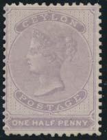 ... Scott $210 932 933 932 933 #6A 1859 6p plum Queen Victoria, used with clear margin at left,