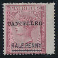 Vertical combination pair, on piece, Valletta cancel, PNNEY surcharge on top stamp, double surcharge on lower stamp...it is genuinely used on piece.