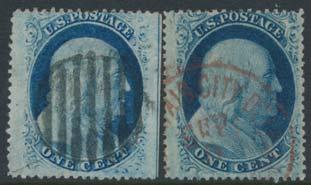 For many stamps cataloguing $100 or more we did check and confirm the quality, and identified a few problems. For the most part we catalogued stamps as the least expensive shade or variety.