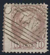..unitrade C$225 74 75 74 #40d 1877 10c magenta Small Queen, perf 11½x12, used with ideal