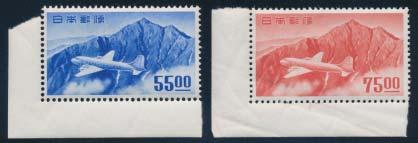 ... Scott $272 1142 ** #580a 1954 10y Booklet pane of 10 with 2 lines in labels, plus 2 labels, also