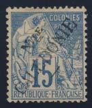 New Caledonia Panama 1186 (*) #25 1892 15c blue Commerce, unused no gum, fi