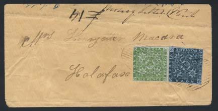 1378 1836 Yarmouth Star Cancel on Folded Entire to Weymouth, Nova Scotia and rated 4 1/2 in black. Letter is dated SEP.3.1836. Very 1379 1840 Digby Star Cancel on Stampless Folded Letter outer cover to Halifax, Nova Scotia.