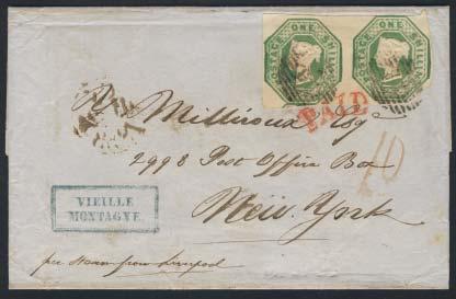 Great Britain-Stampless Letters 1501 1869 London GB to Toronto cover, dated London S.W. May.27.1869 and addressed to Toronto JUN.09.1869 receiver on back.