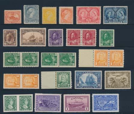 1724 */**/ #14/902 Collection of Mint and Used in New Hingeless KA-BE Album with slipcase. Mint and used to 1930s then mint.