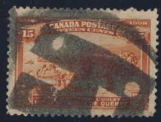 ...Unitrade C$1,620 x183 183 */** #96-103 1908 ½c to 20c Quebec Tercentenary in blocks of four, mint and fresh set, each block having only one stamp hinged.