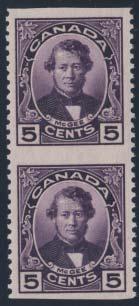lightly hinged on top stamp, very... Unitrade C$160 Confederation and Historical Issues (Sc.