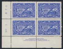 .. Unitrade C$615 298 ** #285xx 1949 2c sepia KGVI precancelled sheet, mint never hinged sheet of 100, precancelled 4940 (Windsor, ON) with full selvedge, including warning at top