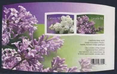 394 395 389 ** #2206 2007 52c Lilacs imperforate souvenir sheet, mint never hinged and unlisted by Unitrade. Owner claims only 6 exist.