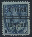 Canada Precancels continued 530 #U-86-V 1898 2c Map stamp vertical precancel,