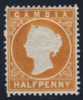 ..SG 500 725 * #9 1880-1881 4d pale brown Victoria, mint with hinged