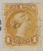 ... Est $750 48 (*) #26iv 1875 5c olive green Large Queen, perf 11¾x12, unused no gum with repaired perf tip at lower left,