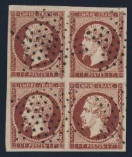 971 ** #117a 1900-1929 15c orange Rights of Man imperf pair, mint never hinged, fresh and