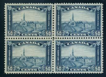 the stamps being never hinged, and mostly fi ne-very fi ne or very The 20c block includes an