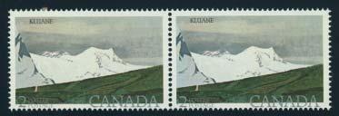 ... Est $200 458 ** #727 1984 $2 Kluane National Park with shifted silver inscriptions, mint never hinged on Clark paper, untagged and perforated 13.