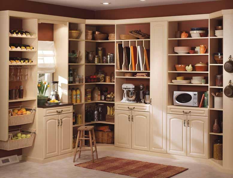 Pantry Tasteful addition Carve out space for a storage solution that knows its way around a
