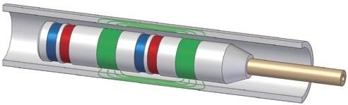 Because the eddy current penetration is limited to the inner surface of the tube, NFT probes