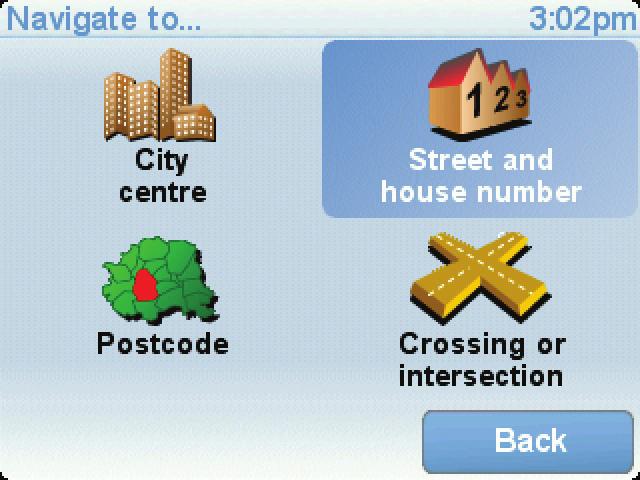 In other countries you can enter a postcode to identify a town or area. You will then have to enter a street and house number.