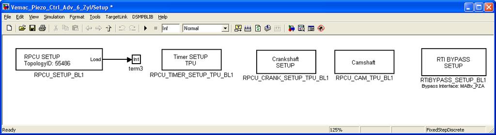 Setup In the Setup subsystem are several blocks for configuring main or basic settings.