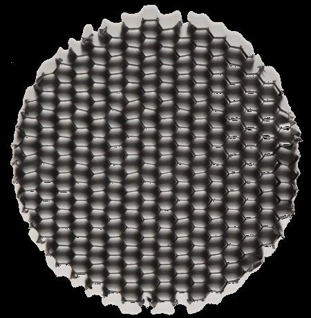 Hexagon Louver Maximum Size: Thickness: 12 x 12 (304.