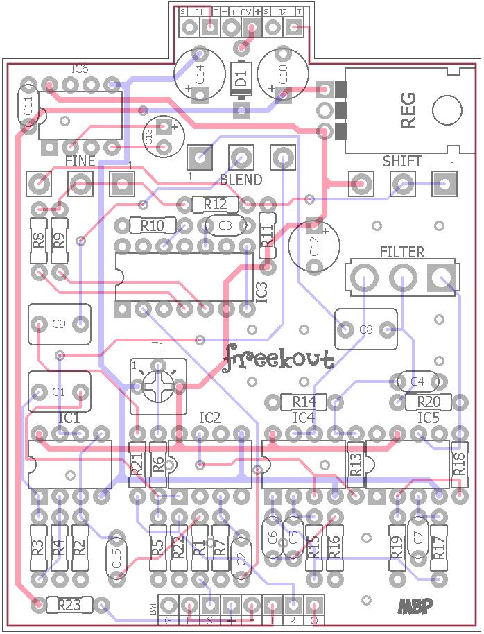 Licensing: You are free to use Freekout PCBs for DIY and small commercial building.