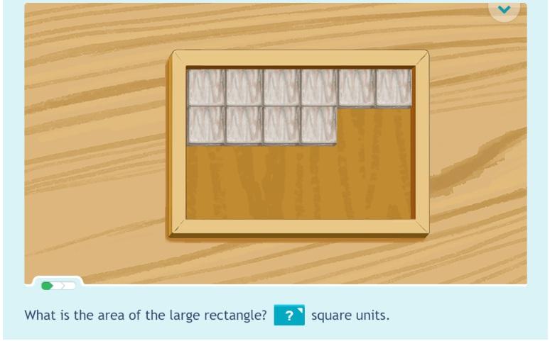 4 We can move the tiles into the rectangle until the rectangle is covered. Move the tiles into the rectangle until all of the tiles have been used.