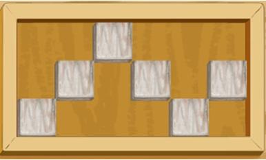 Even though there is no complete row or column here, we can tell that it would take 7 tiles to fill a row.