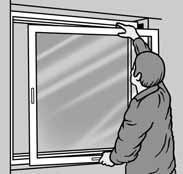 Check that the measurements of the opening match the window for installation allowing for tolerances and that the opening is