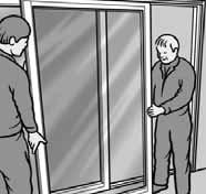 INSTALLING SINGLE SLIDING DOORSETS HEALTH & SAFETY Remember to employ safe lifting methods at all times and ensure the procedure is carried out in one simple operation.
