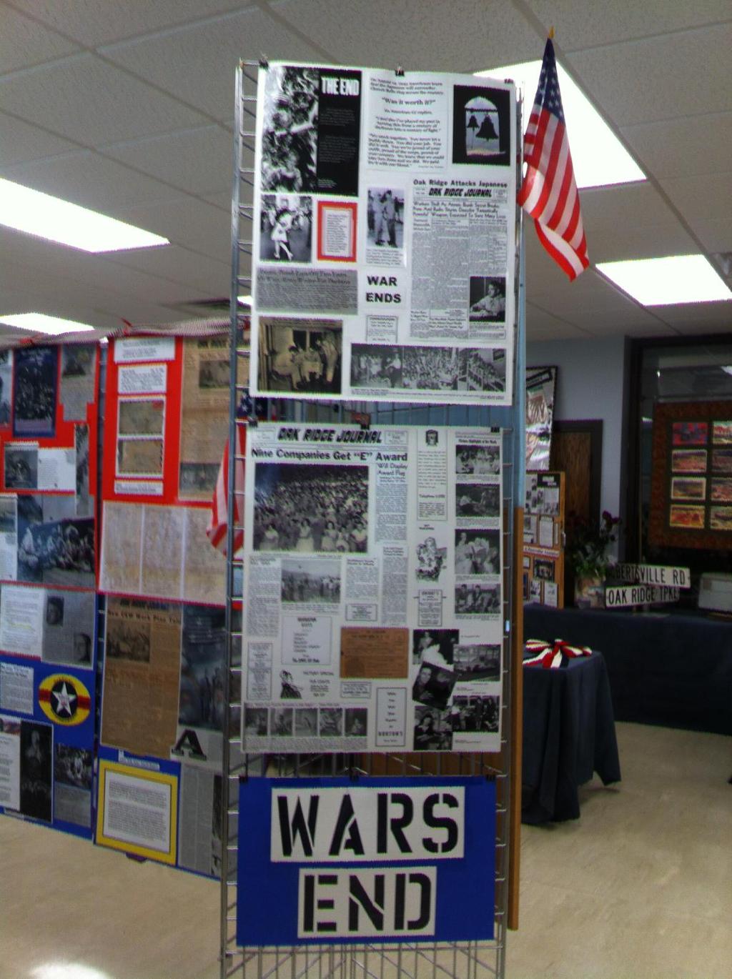 War Ends exhibit created by Ed Westcott s family featuring the iconic photographic image known