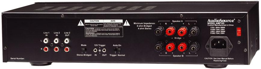 AMP 10 Applications: Ideal for use as a Remote Amplifier Use with Whole House Distributed Audio Systems Second Zone Amplifier Amplify MP3 Players Rear Channel Amplifier for Dolby 6.1 and 7.