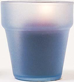 An opaque material only absorbs and reflects light no light is transmitted through it. The middle candleholder is translucent.