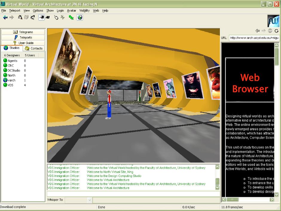 14 Virtual Worlds objects can have scripted behaviors to support predefined actions for interactions in the virtual world. Virtual world users are represented as avatars, the animated characters.