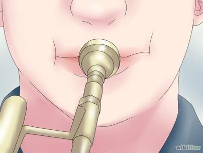For each ascending note, you will have to continue tightening your lips. In order to play the F note, you just have to push down the first valve.