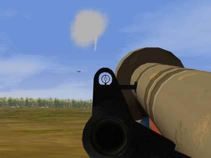 Quality of visualization of background target environment Field of vision of the anti-aircraft gunner at capture of target by a seeker.