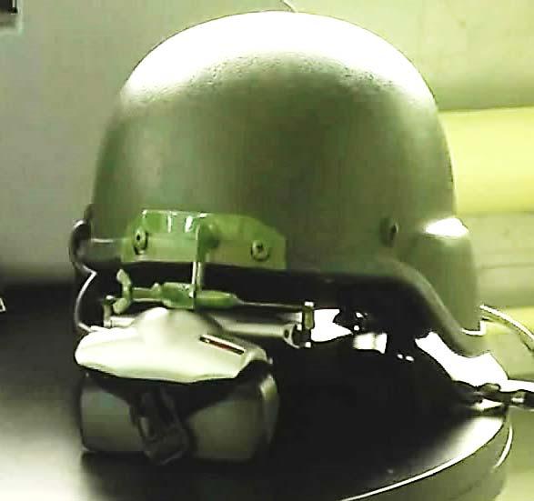 Training simulator structure Anti-aircraft gunner s workplace Anti-aircraft gunner s workplace includes: Protective helmet with helmet virtual reality system and gauges of spatial position of targets