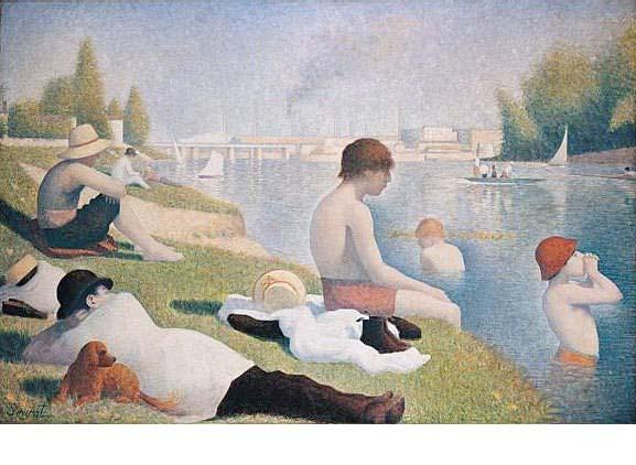 French artist George Seurat used edge