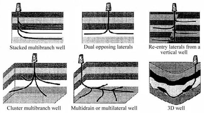 of the 14 th World Petroleum Congress, John Wiley & Sons. Reproduced Courtesy of World Petroleum Congress) Figure 4: Various Types of Advanced Wells (From Renard G., & Delamaide E. (1998).