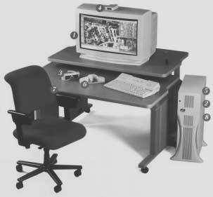84 6 Measuring Systems Figure 6.9: Digital photogrammetric workstation. Shown is Intergraph s ImageStation Z. Main characteristic is the large stereo display of the 28-inch panoramic monitor.