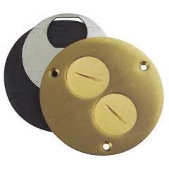 P-60-1/2 1/2 in. N.P.S. plug P-60-3/ 3/ in. N.P.S. plug Flush Service Floor Boxes MopTite Cover Plates for 68 and 600 Series Polished brass finish Furnished complete with sealing gasket and 8-32 x 7/16 in.