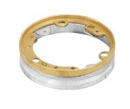 Concealed Service Floor Boxes Covers, Carpet Plates and Adjusting Rings for 663 Floor Box P-60-3B Polished brass finish with nonmetallic bronze insert. Plastic insert has one 7/8 in.