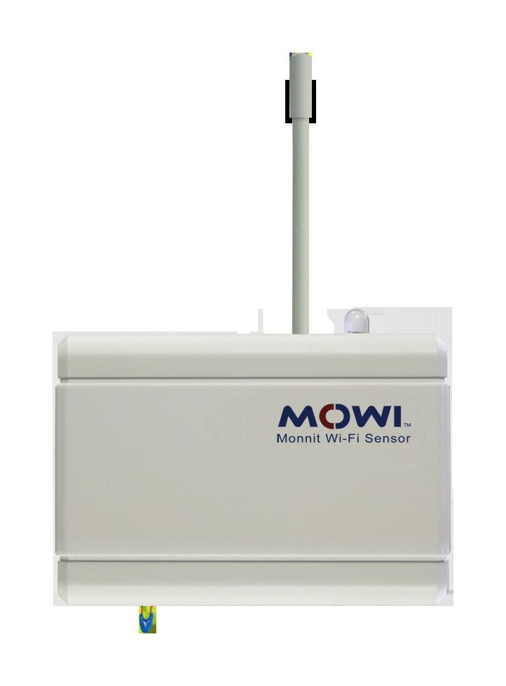 MOWI Wireless Temperature Sensor (Wi-Fi) Height: 1.270 in (32.258 mm) 2.100 in (53.340 mm) 3.020 in (76.