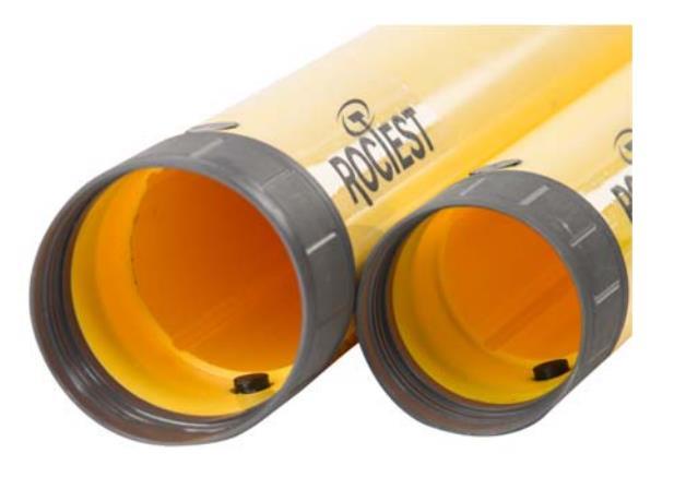 FIGURE 2: GEO-LOK casing 1.3 MAIN SPECIFICATIONS CASING Nominal diameter: 70 mm OD x 59 mm ID 85 mm OD x 72 mm ID Length: 1.572 m / 3.096 m Material: ABS Weight: ( 1.5 m / 3 m ) 1.79 kg / 3.42 kg 2.