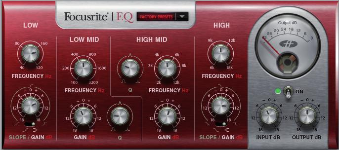EQ Equalisation of sound is an essential part of the recording process, necessary to remove or boost various sections of the audible frequency spectrum.