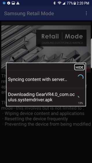 02 RETAIL MODE INSTALLATION STEP 2 INSTALLING RETAIL MODE 7 Google Play Store (Device has
