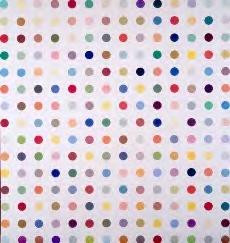 Damien Hirst, Apotryptophanae, 1994, Household gloss and emulsion on canvas, 205.